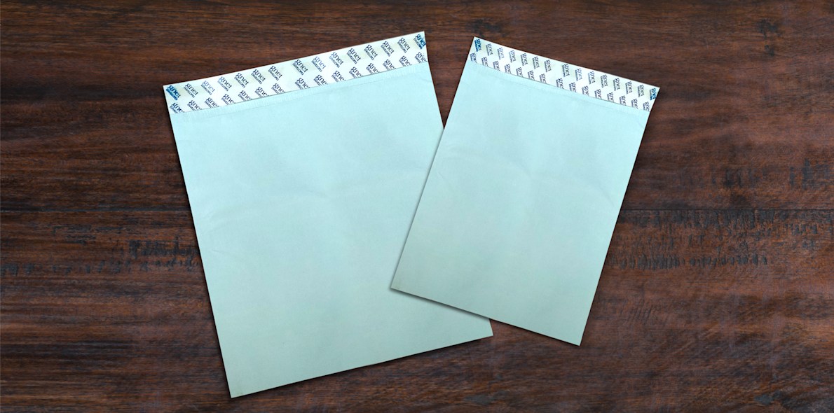 Custom Green Envelope Cloth Lined Envelope Green Courier Envelope